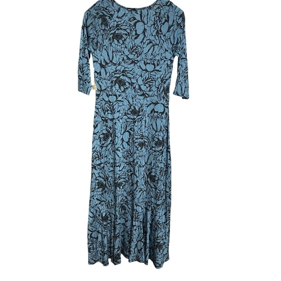 Mimi Maternity Cascade Floral Maternity Dress Size S Ankle Length 3/4 sleeves - Picture 4 of 13